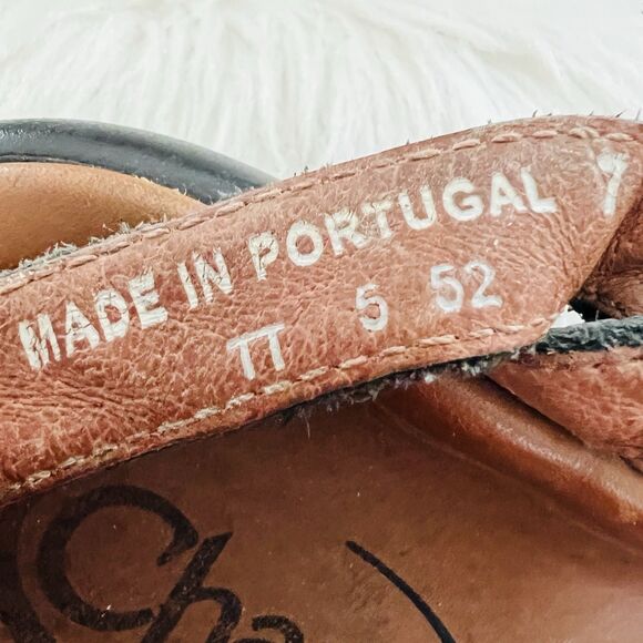 Chaco Tuleah Cross Black Buttery Leather Strappy Comfort Sandals Portugal Size 7 - Picture 8 of 8